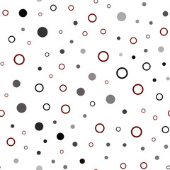 Dark Red vector seamless template with circles.