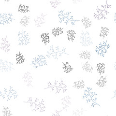 Light Pink, Blue vector seamless natural backdrop with branches.