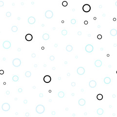 Light BLUE vector seamless pattern with spheres.