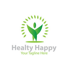 happy healthy logo designs