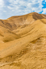 Landscape desert of Israel is the lowest point on the planet. 