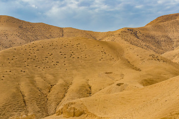 Fototapeta premium Landscape desert of Israel is the lowest point on the planet. 