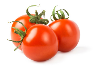 tomatoes isolated on white background
