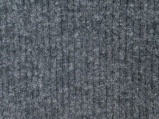 Heather grey ribbed knitted polyamide polyacryl and wool mixed fabric