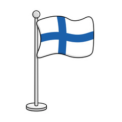 Finland flag isolated