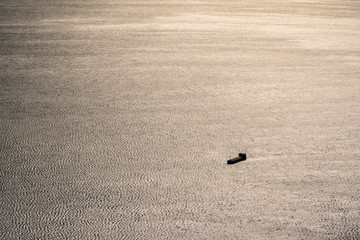 Golden Black Sea near the coast of Crimea