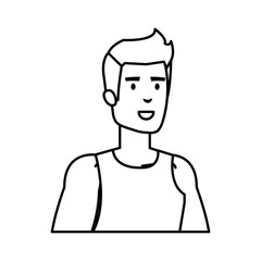 athletic man avatar character