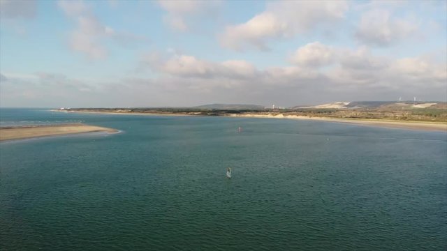Breathtaking aerial view of the coast, for inspiring videos and documentary