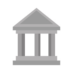 bank building isolated icon