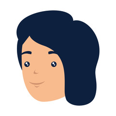 beautiful woman head avatar character