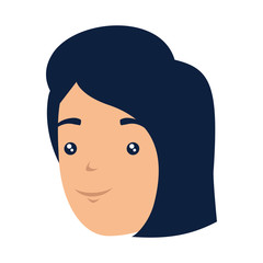 beautiful woman head avatar character