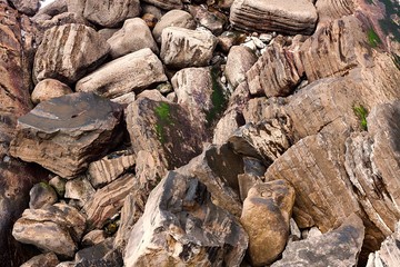 TEXTURA DE ROCAS DE LA COSTA 