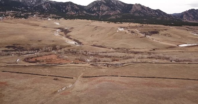 A pan across Colorado foothills