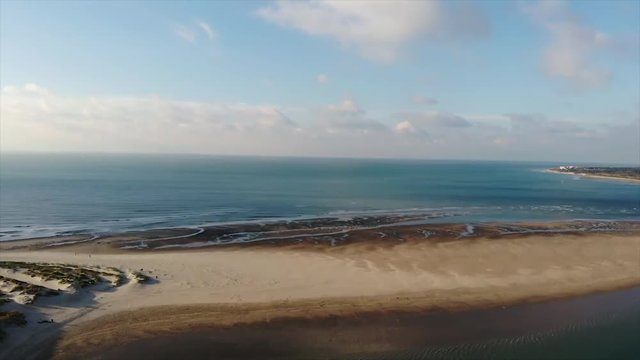 Breathtaking aerial view of the coast, for inspiring videos and documentary