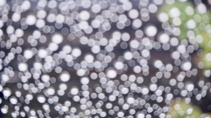 Abstract Bokeh Water drops on the glass.