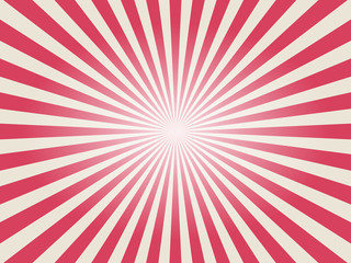 Red ray sunburst style background.