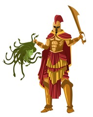 Obraz premium perseus with medusa's head