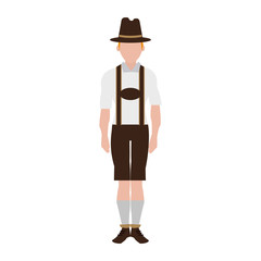 Bavarian man oktoberfest