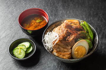 柔らか煮豚　Soft boiled pork cuisine
