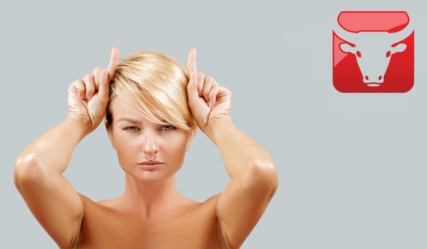 Astrological sign of the zodiac Taurus.