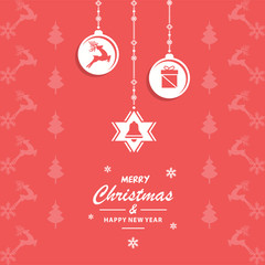 Christmas decoration depen vector illustration
