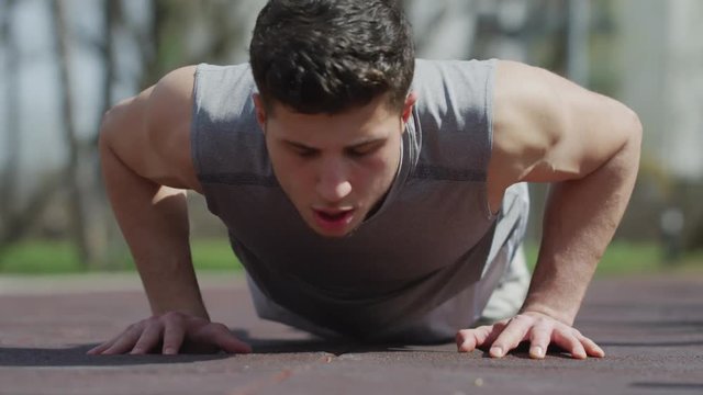 Man doing push-ups