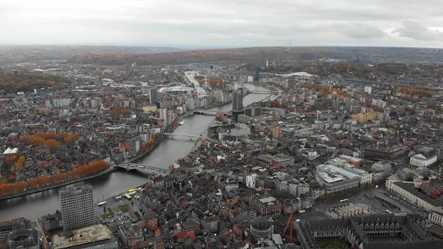 Birds eye view from Li&radic;&reg;ge, Belgium.