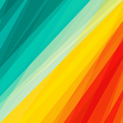 Abstract green, yellow, red oblique shape background and texture for use in design