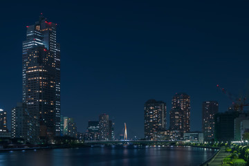 Fototapeta na wymiar 東京ウォータフロントの夜景