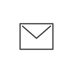 Envelope Mail outline icon. linear style sign for mobile concept and web design. Email message simple line vector icon. Symbol, logo illustration. Pixel perfect vector graphics