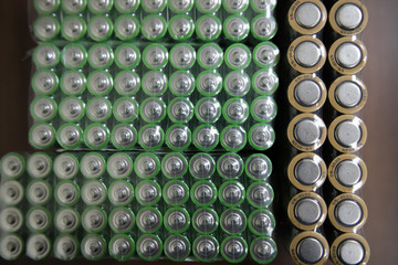 Several new AA batteries