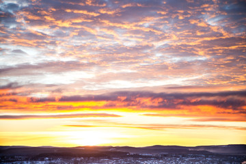 tragic sky,  sunrise, bright colors