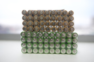 Several new AA batteries
