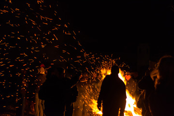 Christmas Ships Seattle  Bonfire