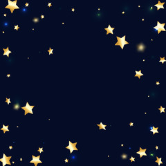 Obraz na płótnie Canvas Star falling confetti background.