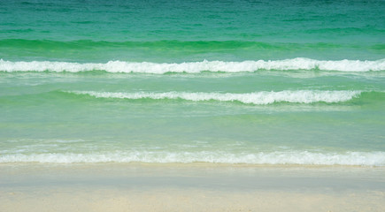 waves on  sea beach background