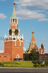 Fototapeta premium Spasskaya tower, Moscow Kremlin 