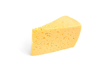 Cheese isolated on white background.