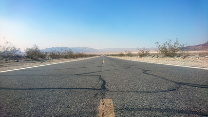 Droga na pustyni panorama USA