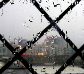 Raindrop in the window