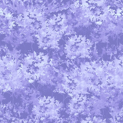 Watercolor seamless pattern, background with vintage pattern. blue  bush, tree, beautiful autumn landscape in blue  color. On a black  background. Stylish fashion illustration.
