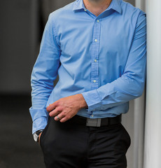 Cropped Head Man in a smart dress shirt