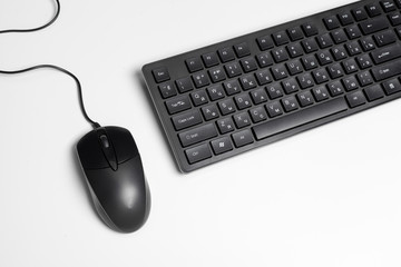 Computer mouse and keyboard