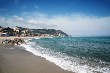 Scenic view of Pietra Ligure, Liguria, Italian Riviera