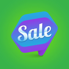 New Color Trend - Sale Tag - Vector