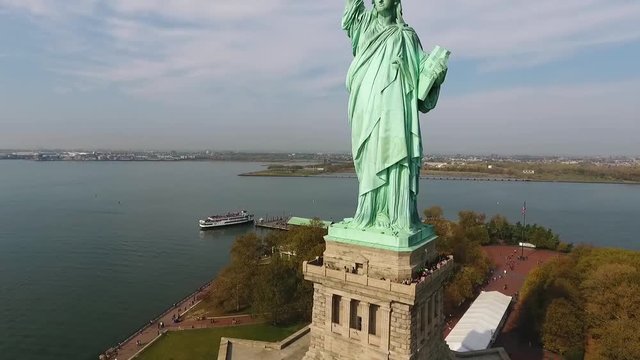 Statue of liberty from buttom to top.