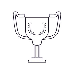 trophy silhouette isolated icon