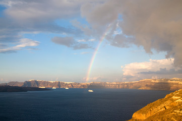 Fototapeta na wymiar Romantic Santorini, Greece