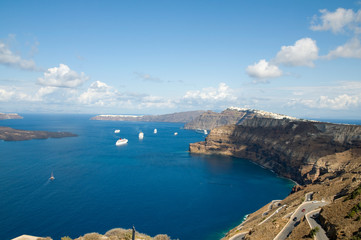 Fototapeta premium Romantic Santorini, Greece