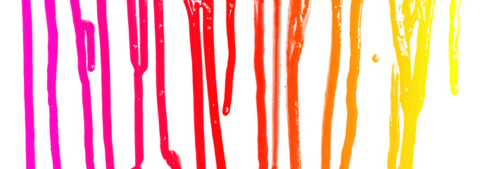 Multi-colored gradient paint streams. Background for design